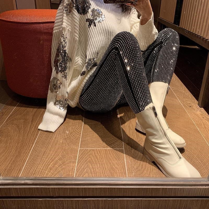New Fashion Simple Ironing Slim Leggings