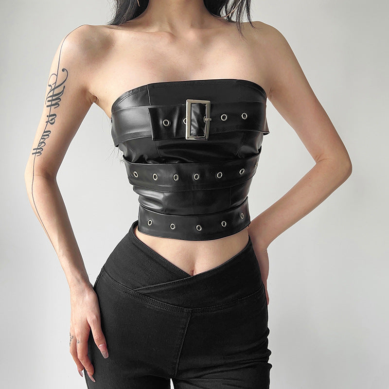 New Stylish Sexy Solid-color Figure-hugging Tube Top That Flatters Your Silhouette