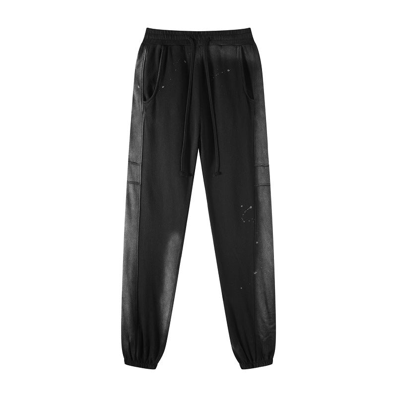Pure Cotton Terry Hip Hop Street Dance Drawstring Trousers