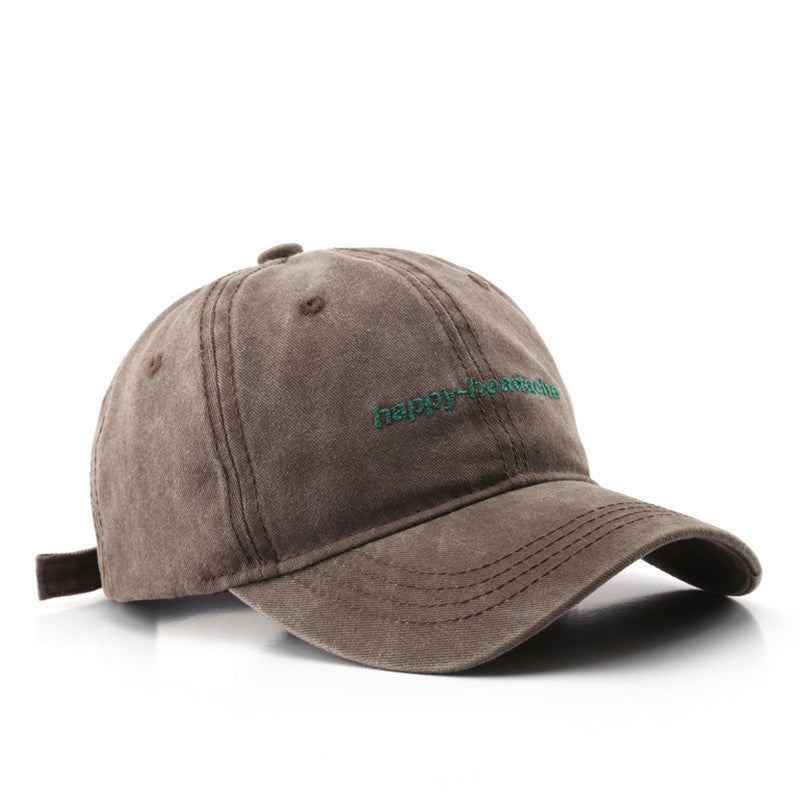 Washed Vintage Lettered EmbroideredOutdoor