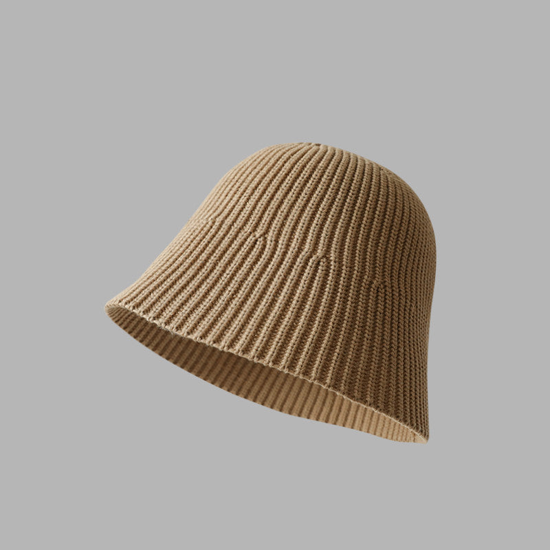 Girls' Solid Color Woven Bucket Hat