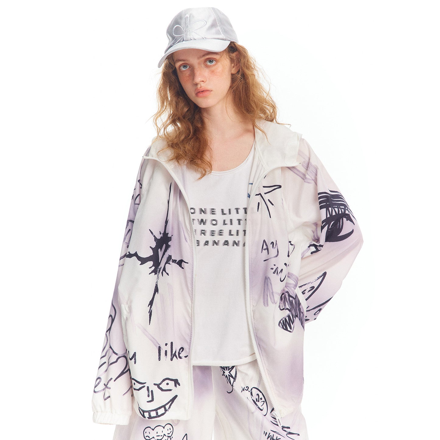 Full Printed Hand Painted Graffiti Casual Suit