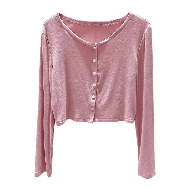 Gray Sun Protection Cardigan Women's Coat Shawl
