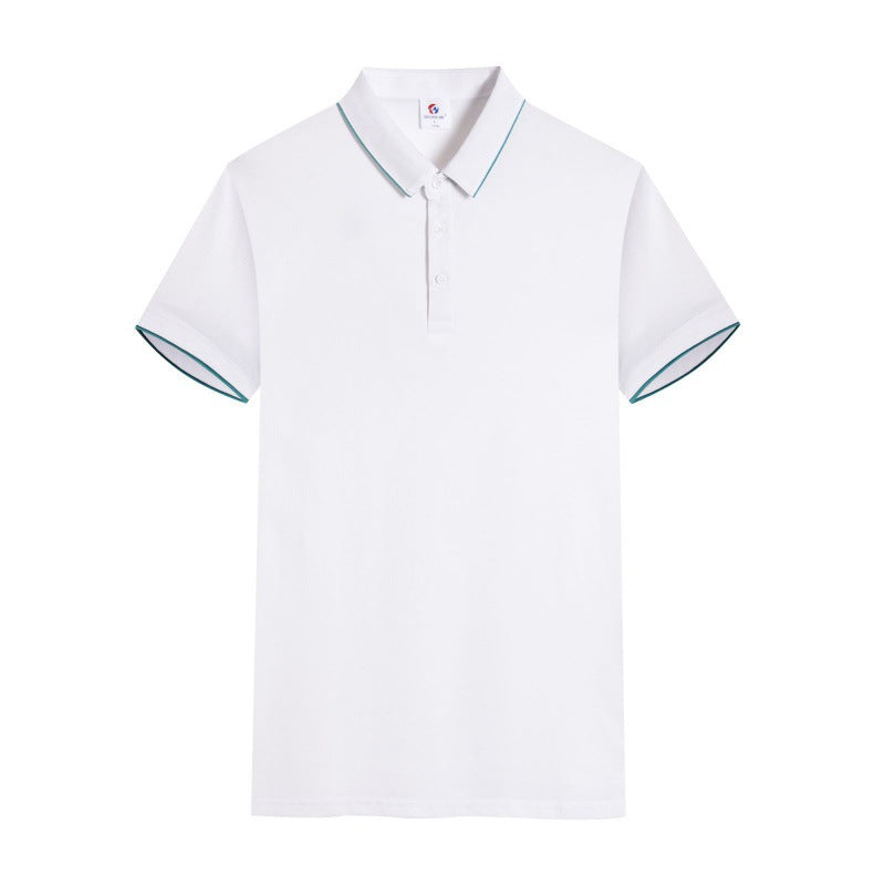 Men's And Women's Same Style Short Sleeve Work Clothes Youth Lapel T-shirt