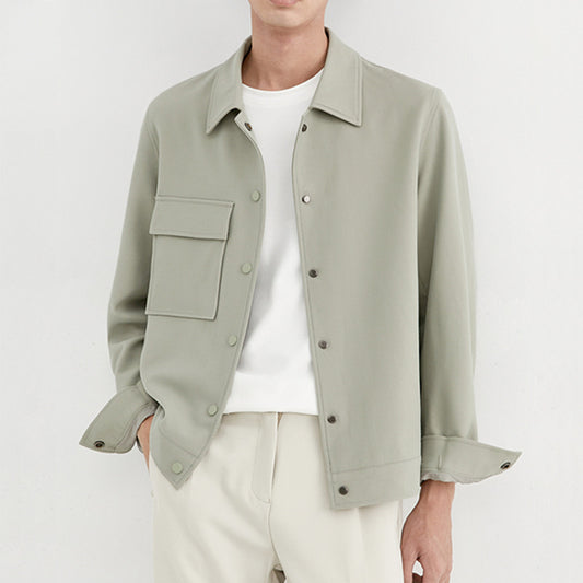 Polo Collar Jacket New Casual Korean Fashion Loose Blouson