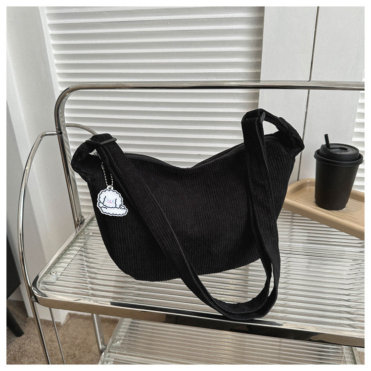 Large Capacity Versatile Trendy Crossbody Student Leisure Simple Dumpling Bag