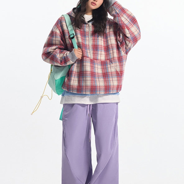 American Retro Loose Double-sided Wear Heavy Industry Hoodie Coat