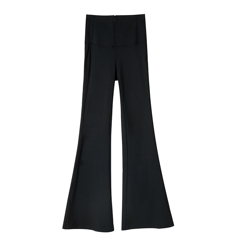Zipper Slightly Pull Outer Wear High Waist Yoga Pants
