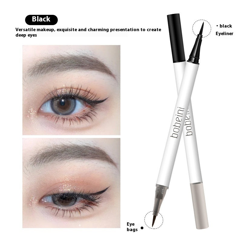 Dual Head Dual-use Liquid Eyeliner Eye Shadow Pen Not Easy To Smudge