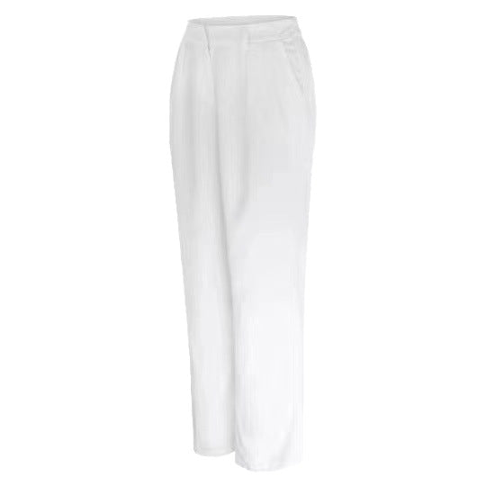 Commuter Drapey Slimming High-Waist Wide-Leg Pants With Pockets