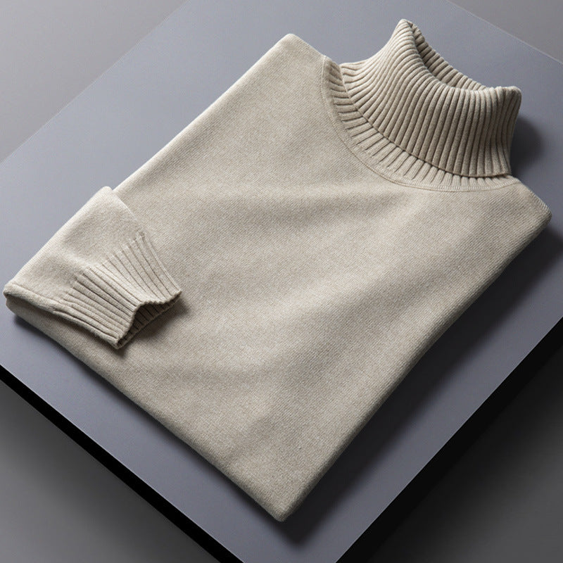 High Collar Sweater Men's Warm Trend Two Lapels