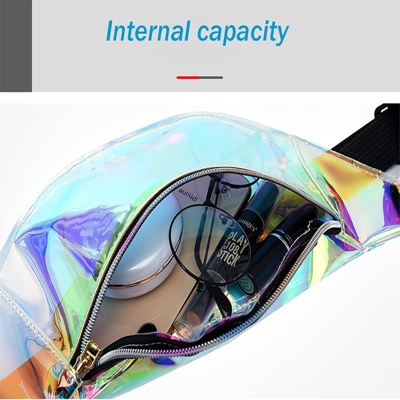New Colorful Headless Waist Bag Transparent TPU Fashion Shoulder Satchel Chest Bag