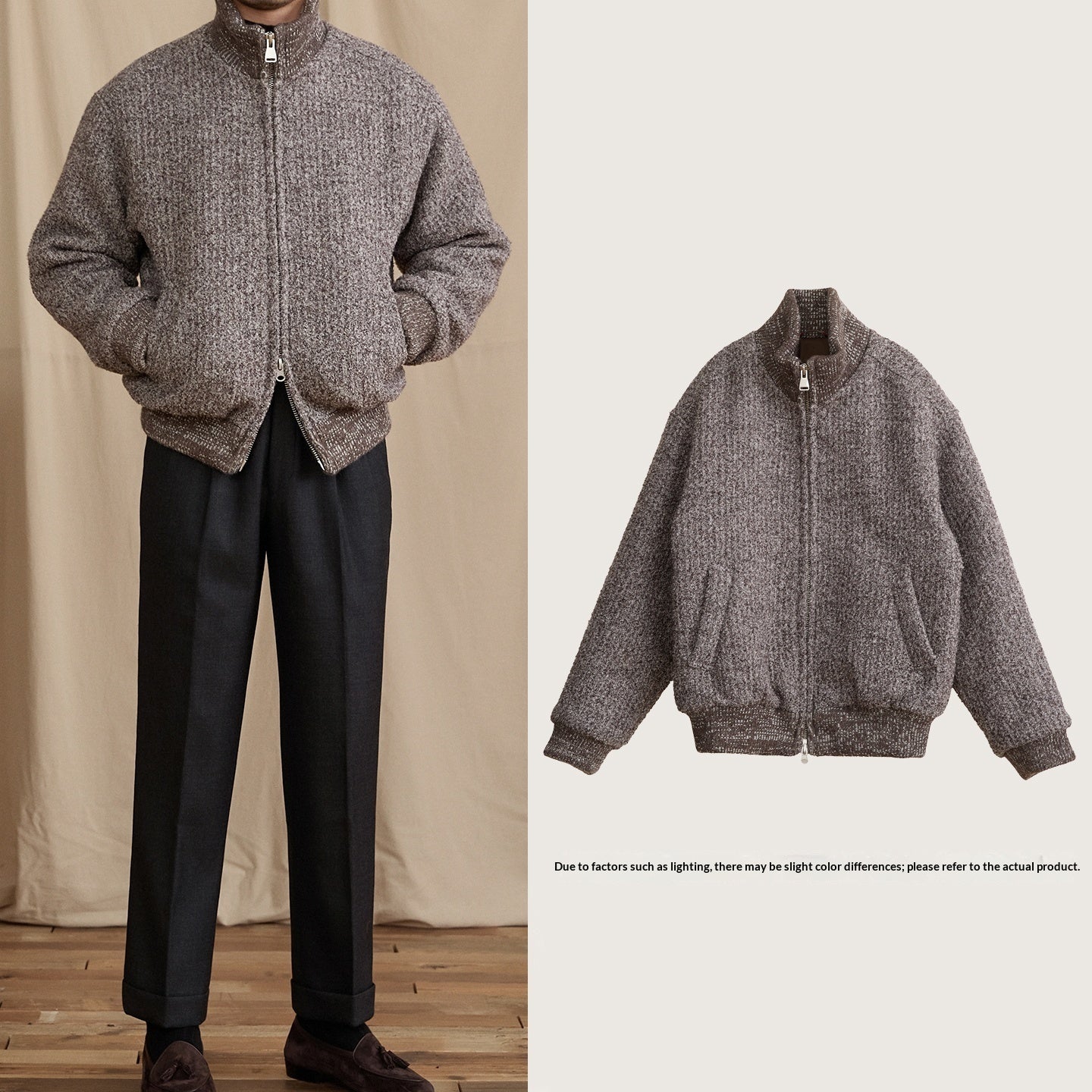 Winter Thickened Goose Down Stand-Up Collar Short Warm Coat