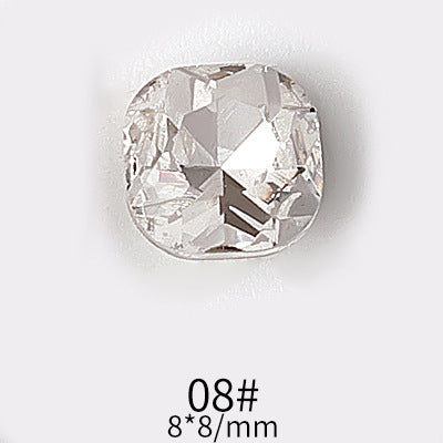 Manicure Diamant Tilbehør Hjerte Vanddråber