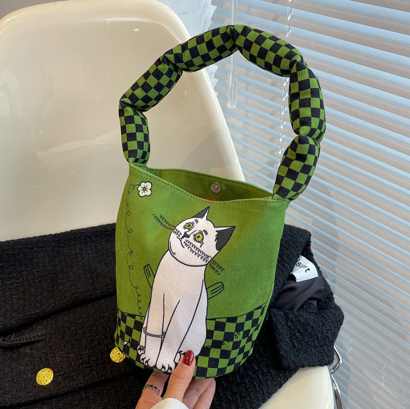 Popular Wild Canvas Bag Shoulder Underarm