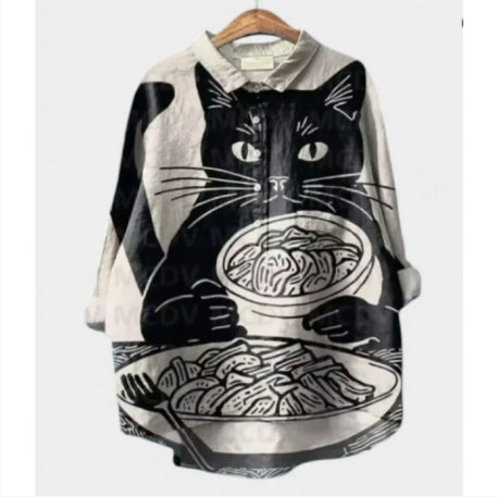 Animal 3D Printed Long Sleeve Shirt