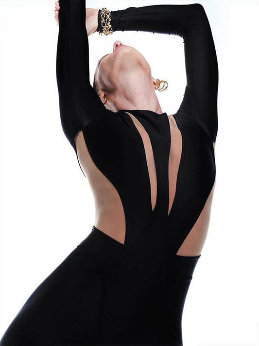 Women's Round Neck Long-sleeve Color Trend