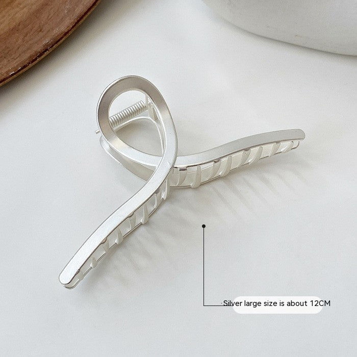 Simple  Claw Large Shark Clip Metal Hair Headdress