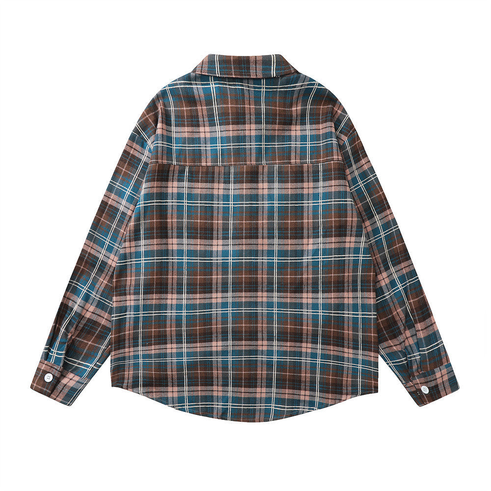 Casual Letter Embroidery Street Lapel Button Cardigan Shirt