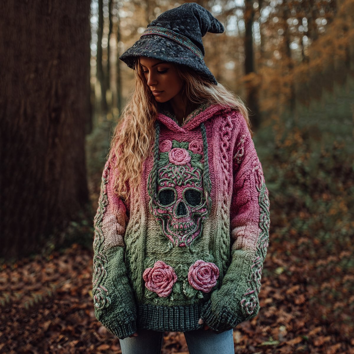 Womens Relaxed-fit Casual Retro Hoodie With A Dropped Shoulder