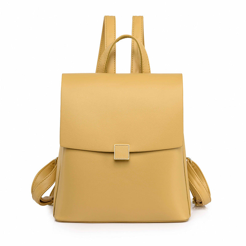 Soft Leather All-match Student Fashion Travel Bag