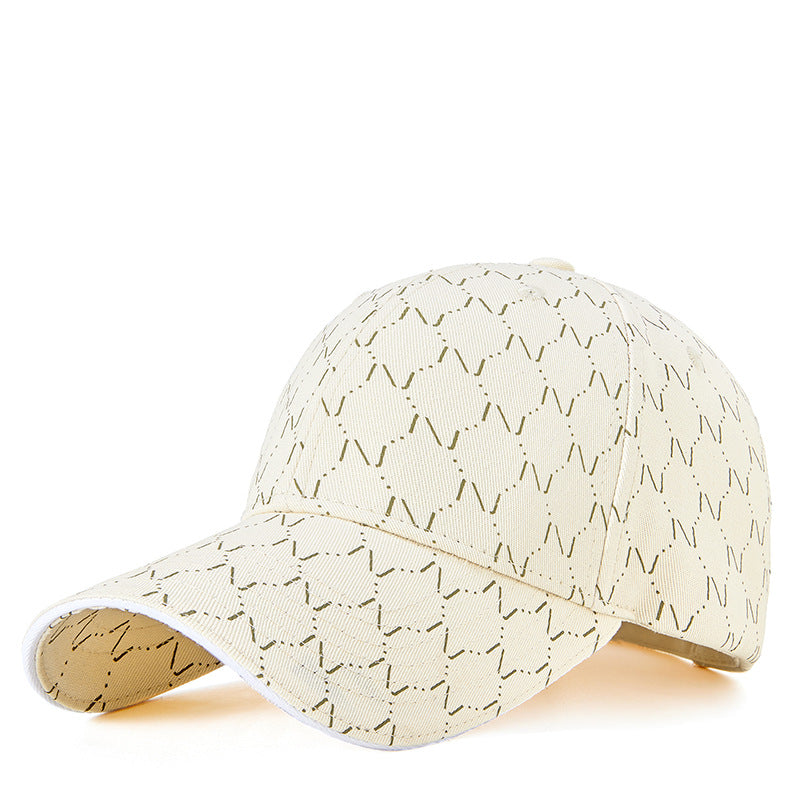 Korean Style Printed Baseball Cap Boy And Girl Sunshade