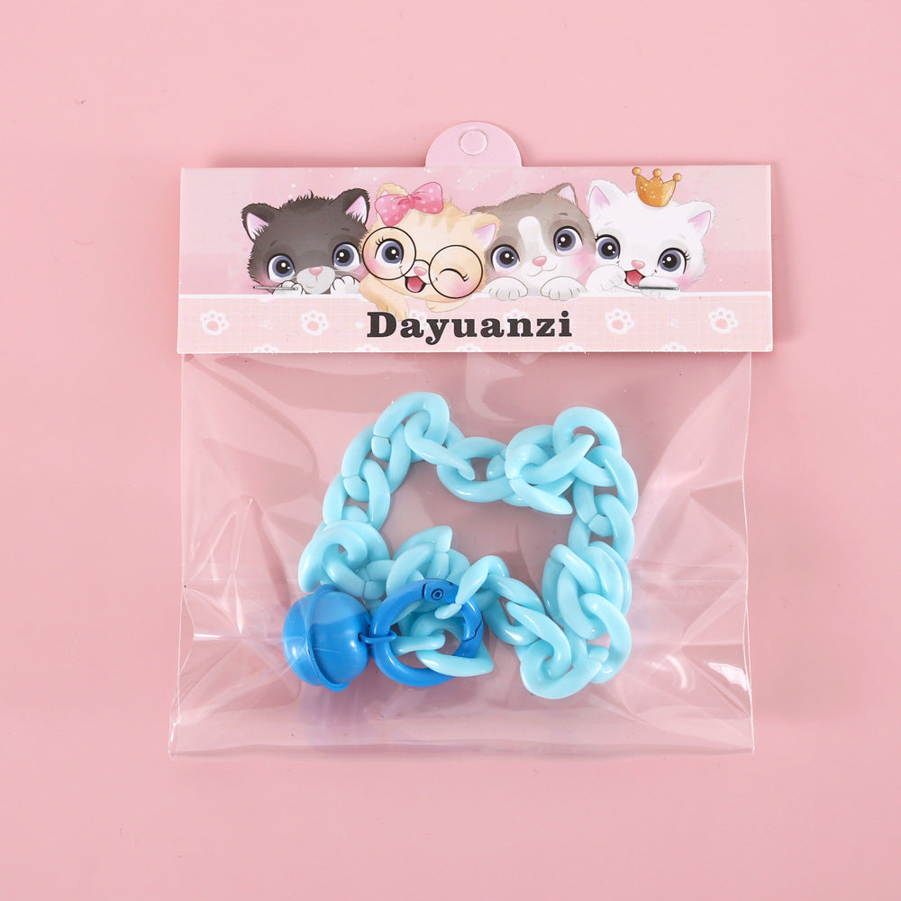 Pet Cat Dog Rabbit Collar Macaron Candy Color