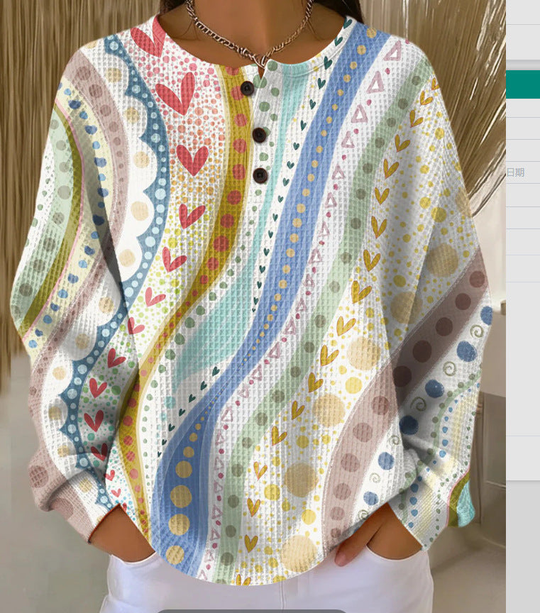 Dame Retro Afslappet Sweatshirt