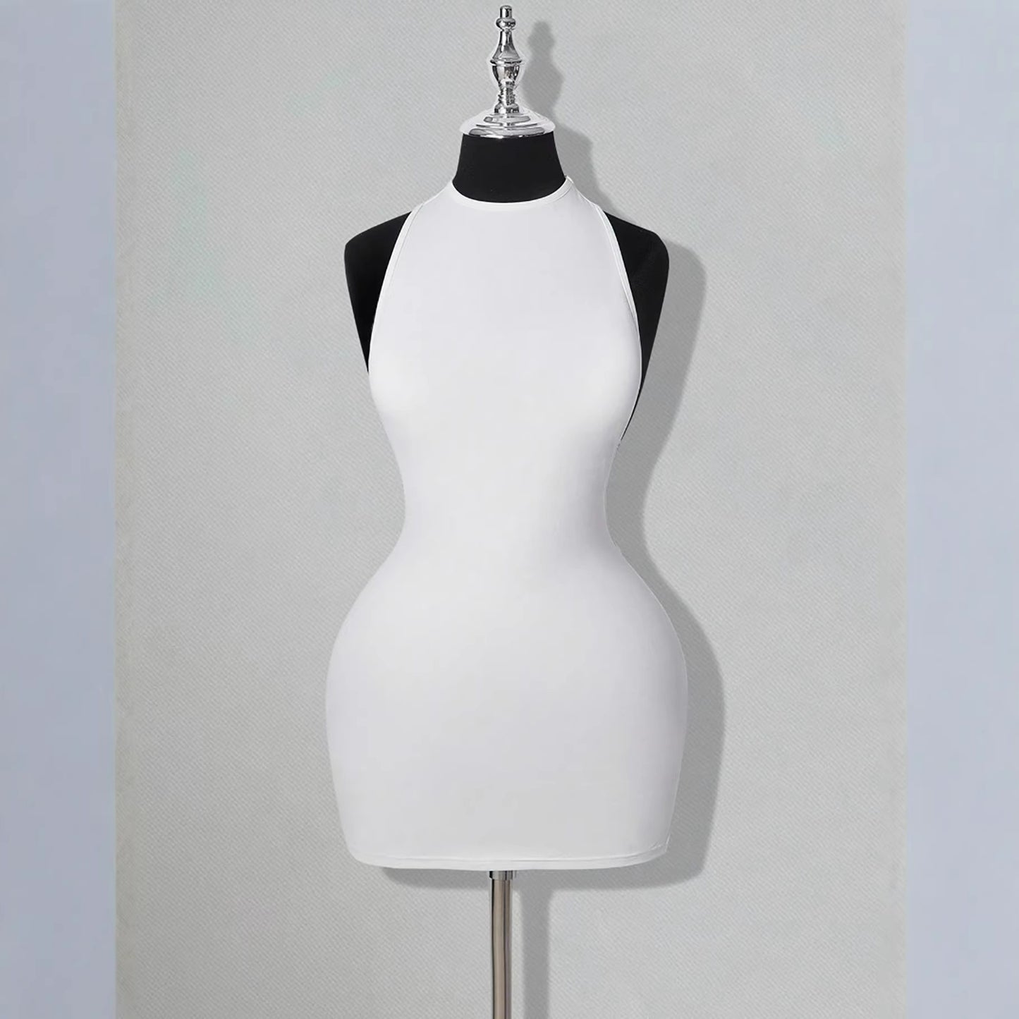 Sheer Low-cut Backless Hip-hugging Dress