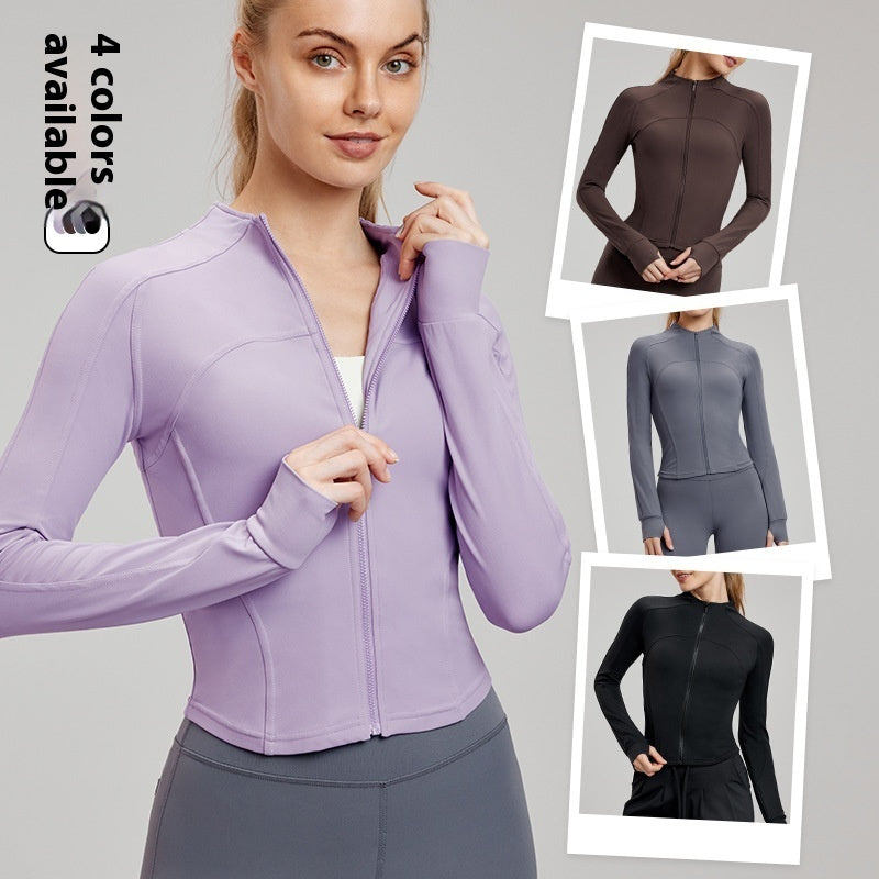 Fleece-lined Yoga Clothing Top Autumn And Winter Coat