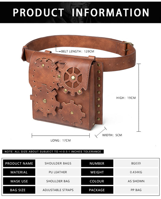 Retro Women's Bag Brown Gear Outdoor Mobile Phone Zero Waist Bag