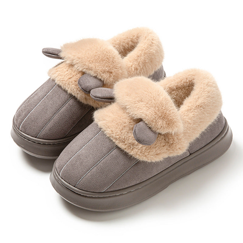Women's Cotton Slippers Indoor Non-slip Warm Cotton Shoes