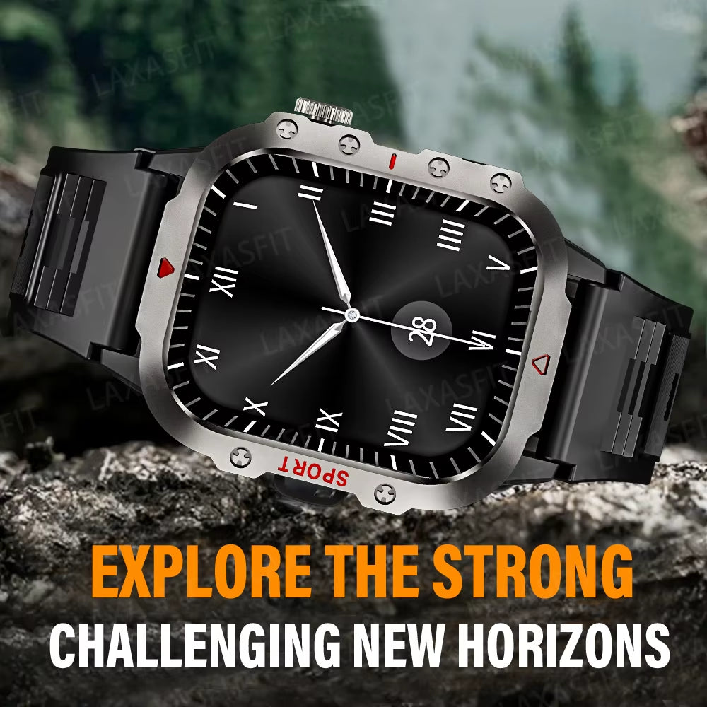 New Smart Watch LED Flashlight 2.01” HD Screen Bluetooth Talking Smart Watch Multi Sports Health Monitoring Smart Watch