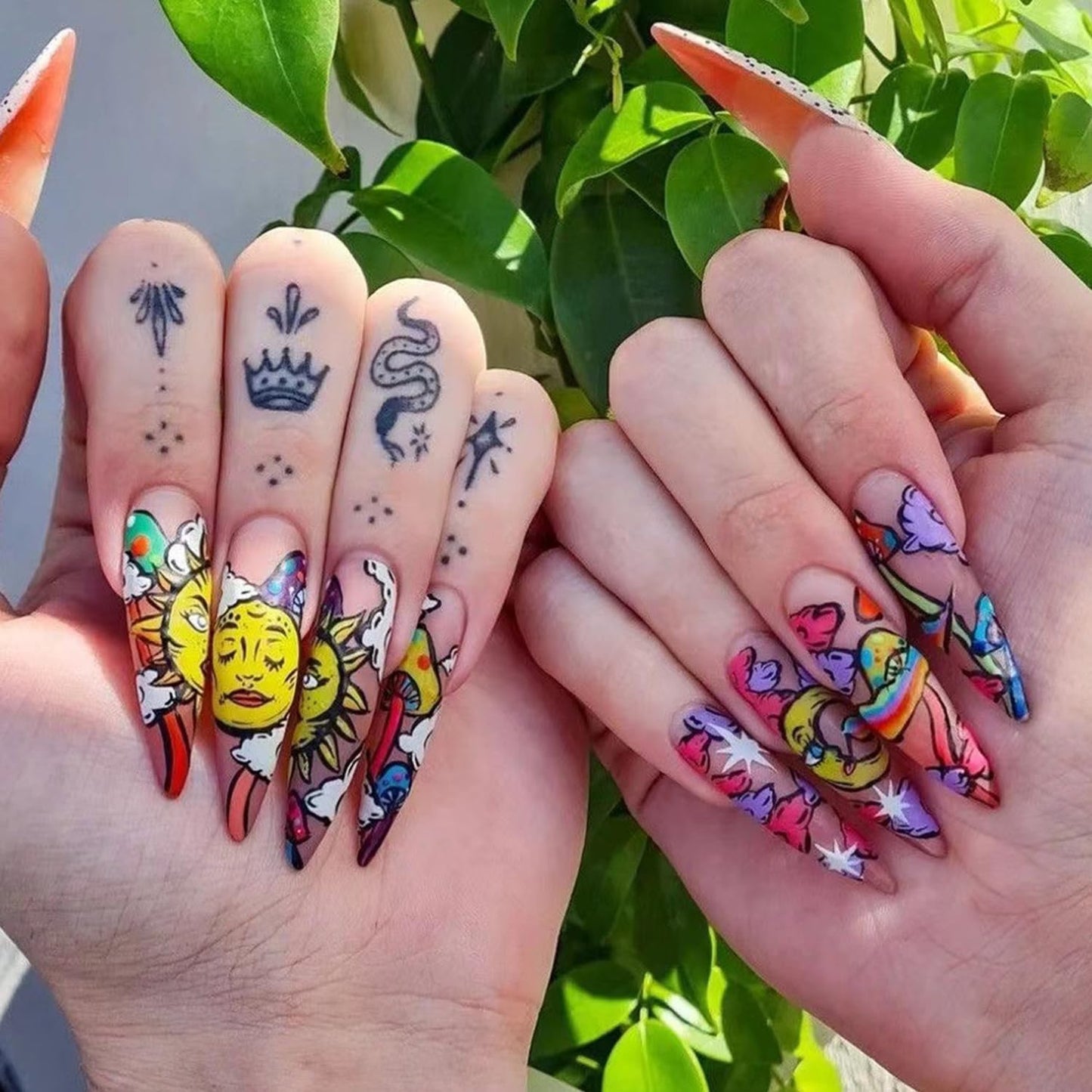 24Pcs Almond Press on Nails French Tips Short Fake Nails with Cute Bow Charms Design French Press on False Nails Nude Pink Acrylic Nails Almond Shaped Artificial Nails for Women Girls Manicure Tip