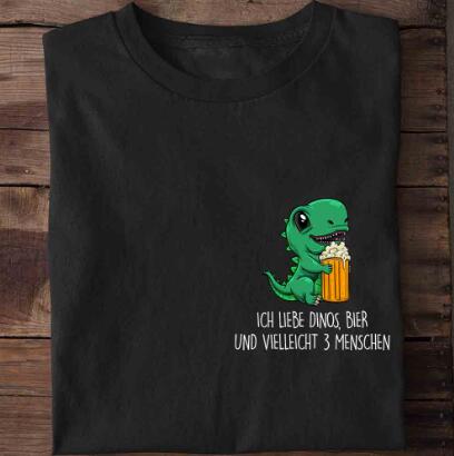 Dinosaur Print Short-sleeved Team Uniform European And American Fabrics