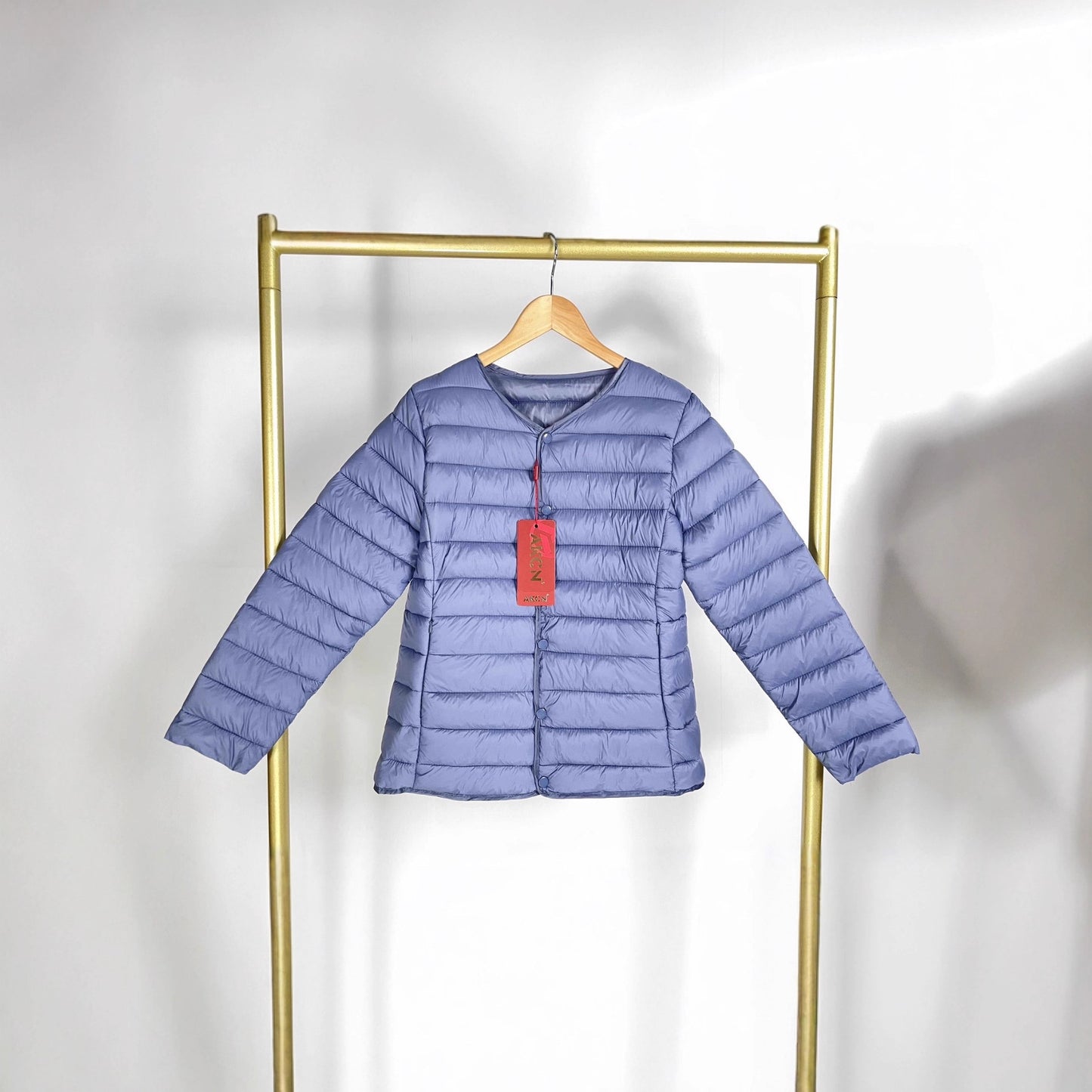 Lightweight Stand Collar Loose Design Cotton-padded Jacket