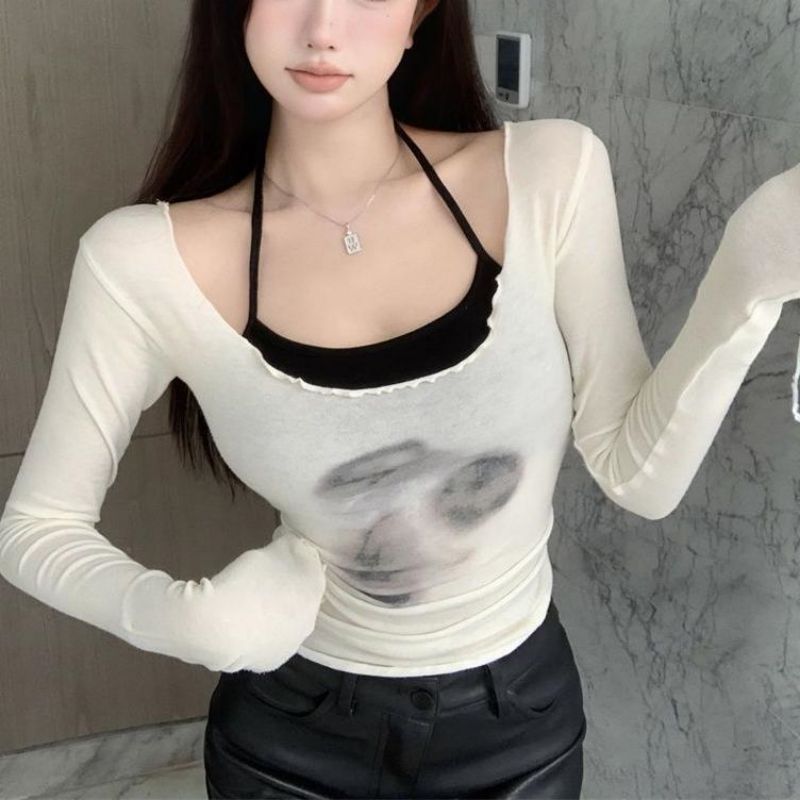 Fashion Base Sling Top Suit