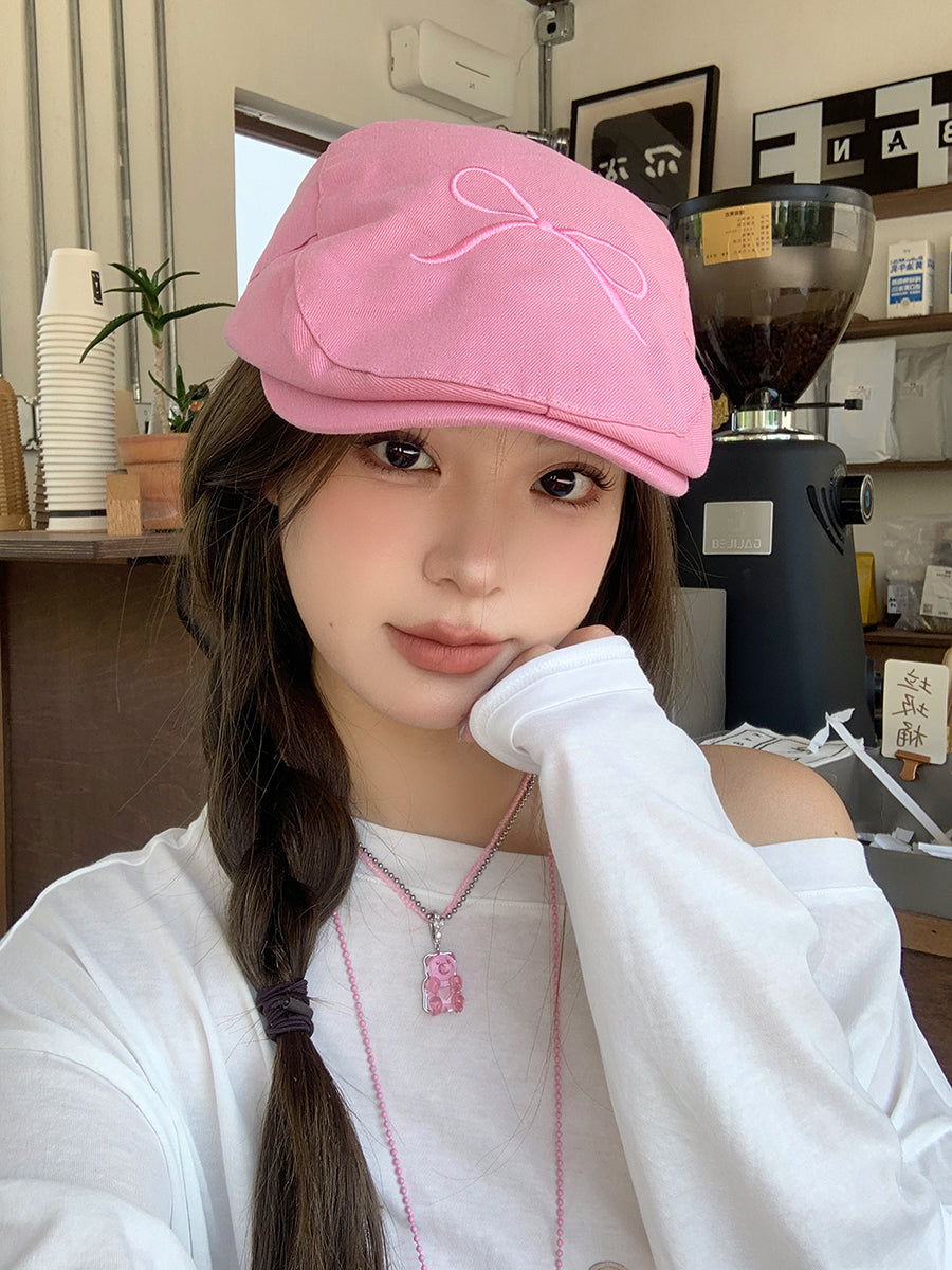 Korean Ins Bow Advance Hats Female Summer And Autumn