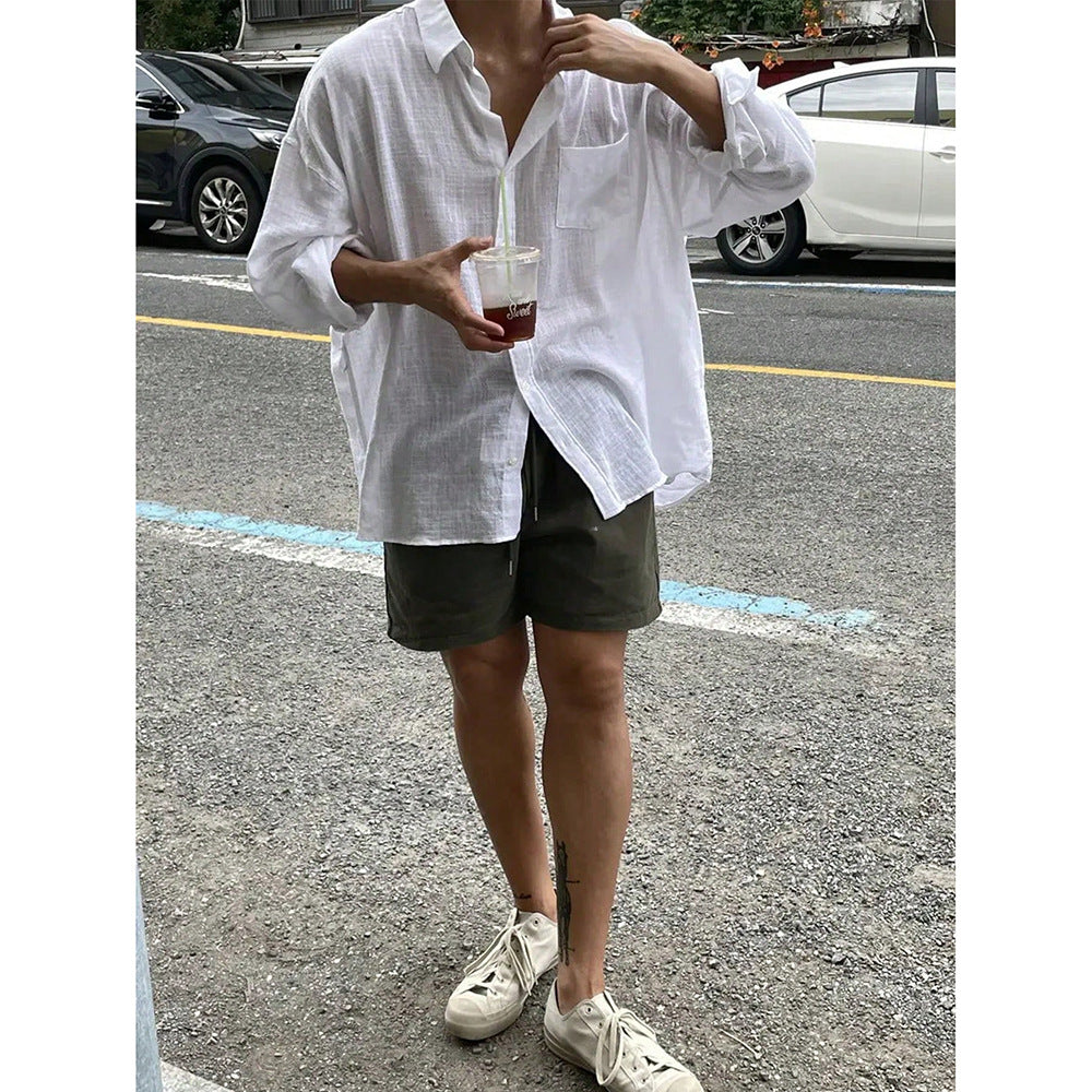 Korean Style Breathable Long Sleeves Shirt