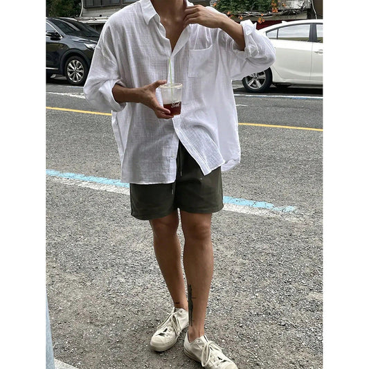 Korean Style Breathable Long Sleeves Shirt