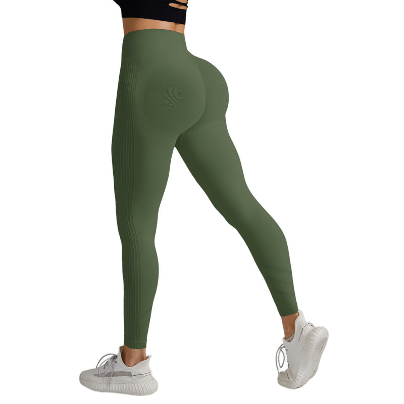 High-Waisted Tummy-Control Butt-Lifting Yoga Pants For Women Tight-Fitting Fitness Leggings