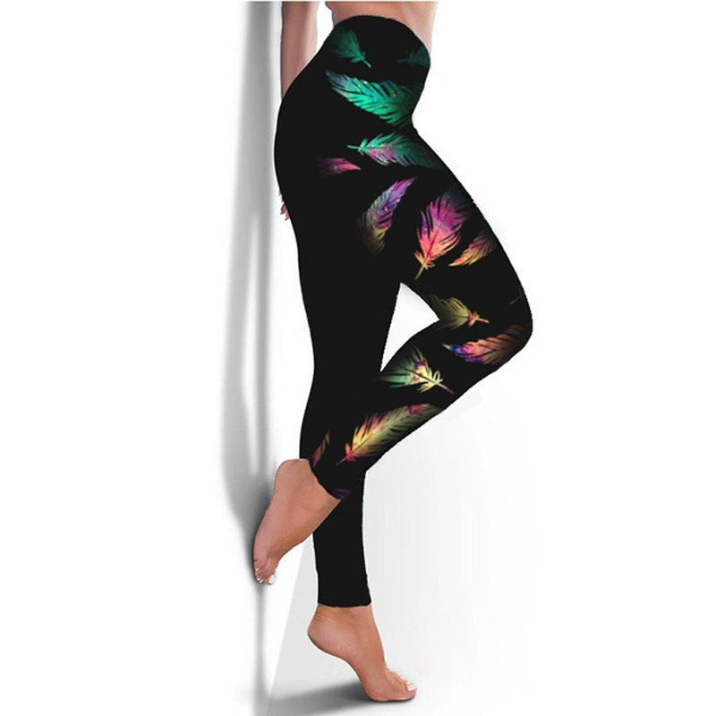 Fashion Women's Printed Trousers Yoga Pants