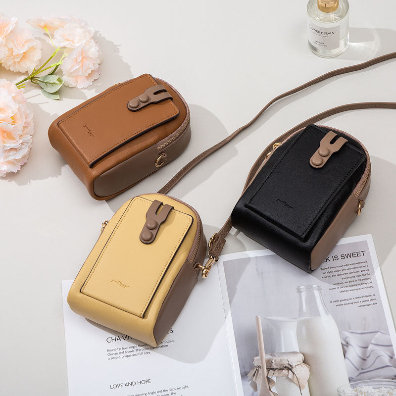 Mobile Phone Bag New Small  Vertical Zipper Ladies Shoulder Bag
