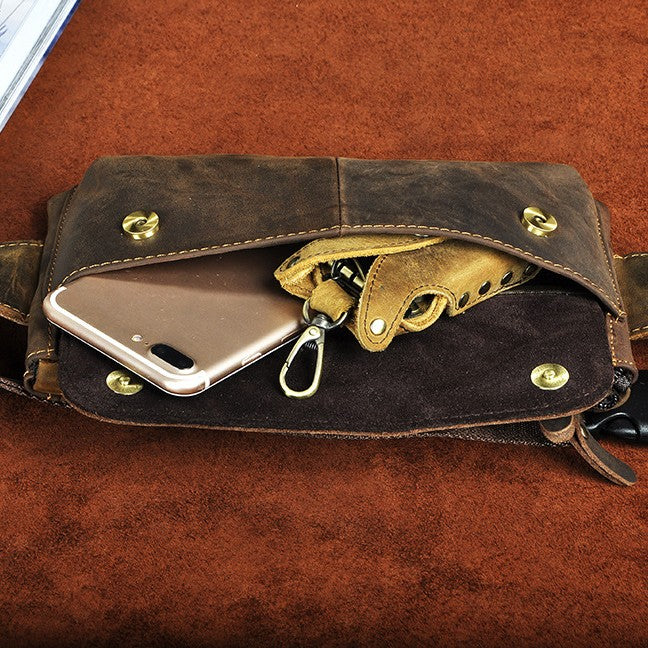 Men's Tide Cool Cell Phone Camera Outdoor 7-inch Chest Bag