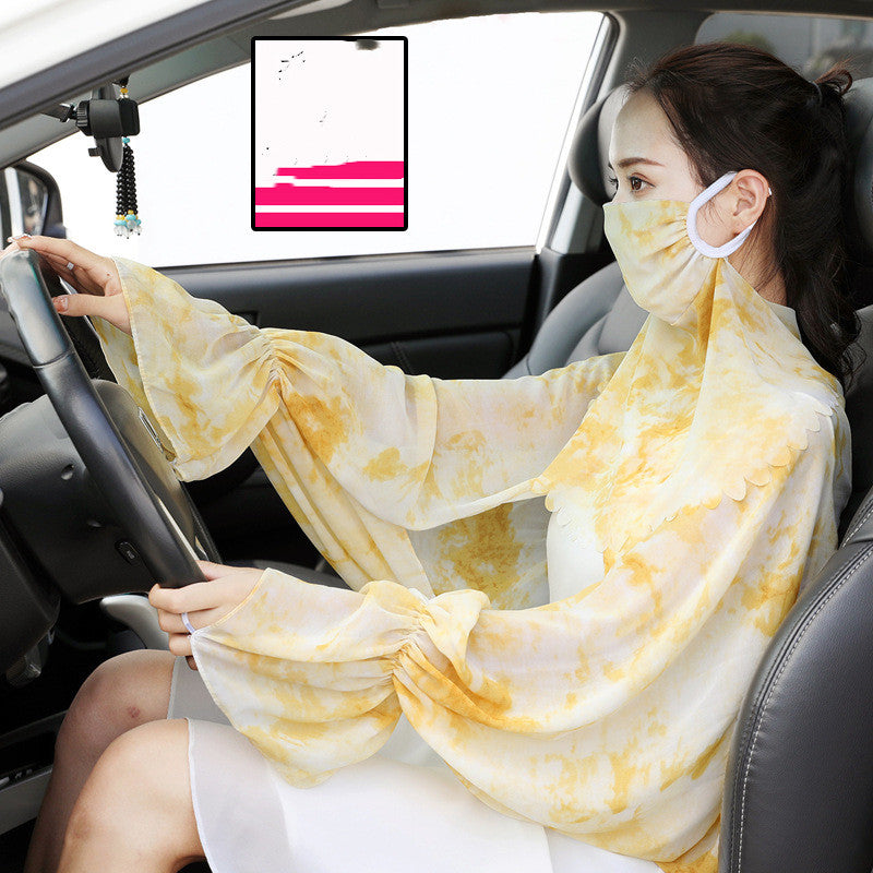 Sunscreen Gloves Female Summer Driving And Riding Thin And Long