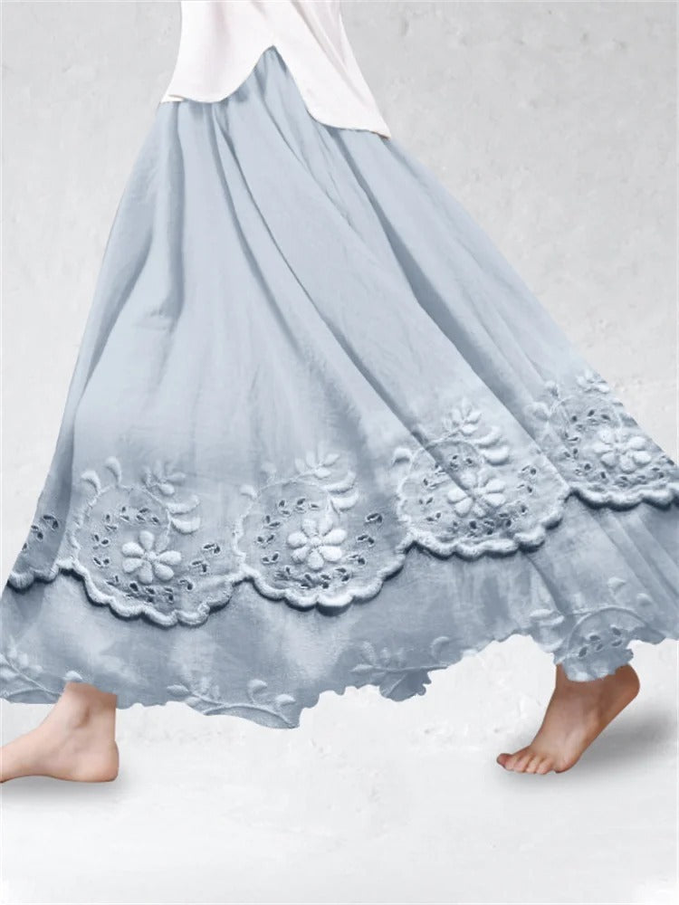 SpringSummer Fashion New Arrival Womens Big-Flared 3D Printed Skirt