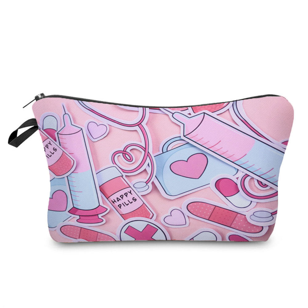 Creative Printing Portable Travel Wash Bag Large Capacity