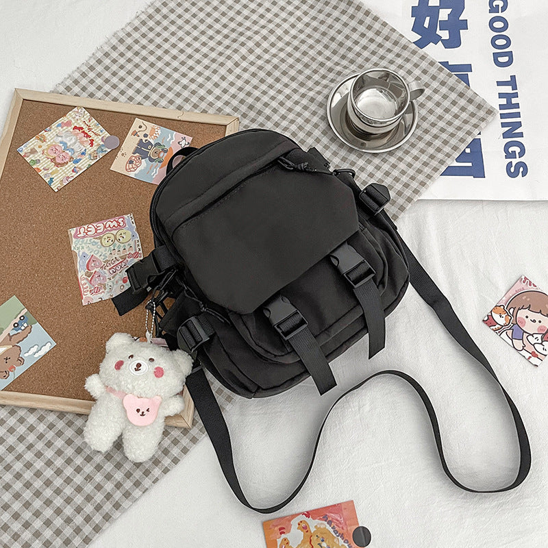 Korean Versatile Nylon Oxford Fabric Literature Backpack