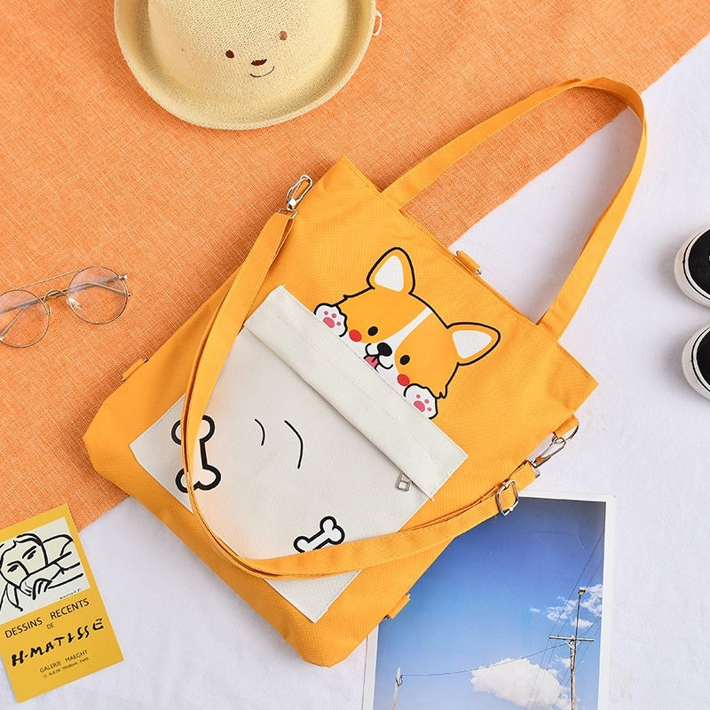 Womens Oxford Cloth Tote Bag Multi-Functional For Students