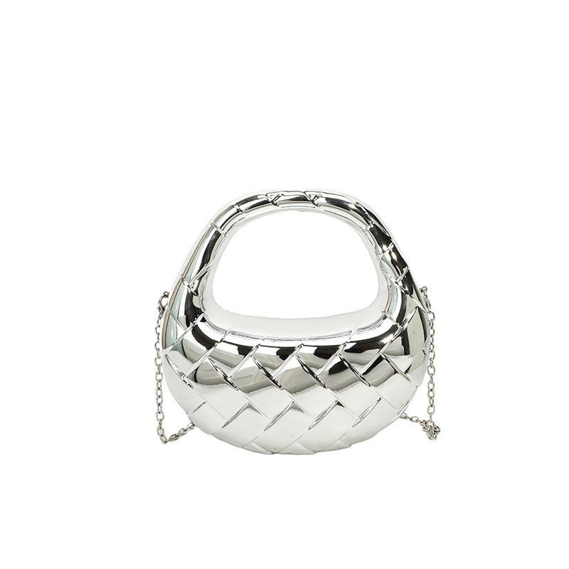 Dumpling   Bag Women's Fashion Rhombus Dinner Bag